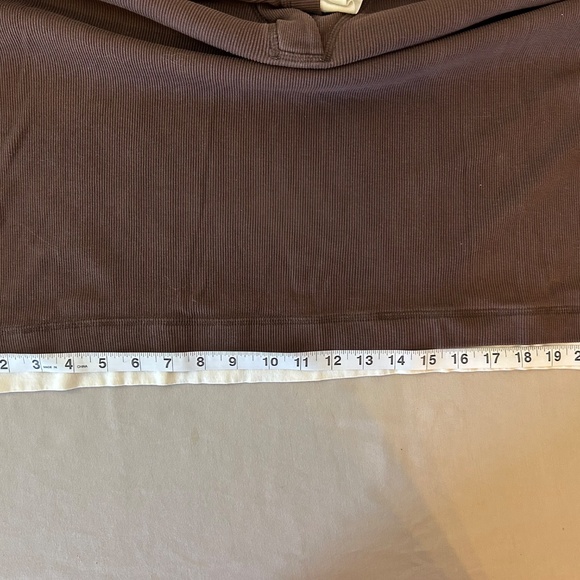 Women's Rafaella Brown Blouse w/ Attached‎ White Lining | Size XL - Picture 7 of 10